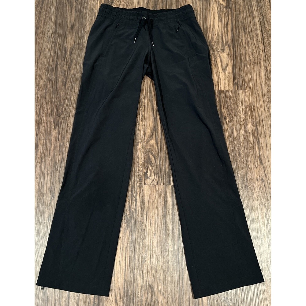 Athleta Pull On Casual Taper Leg Pants Women's Size 2 Color Black - Picture 1 of 11